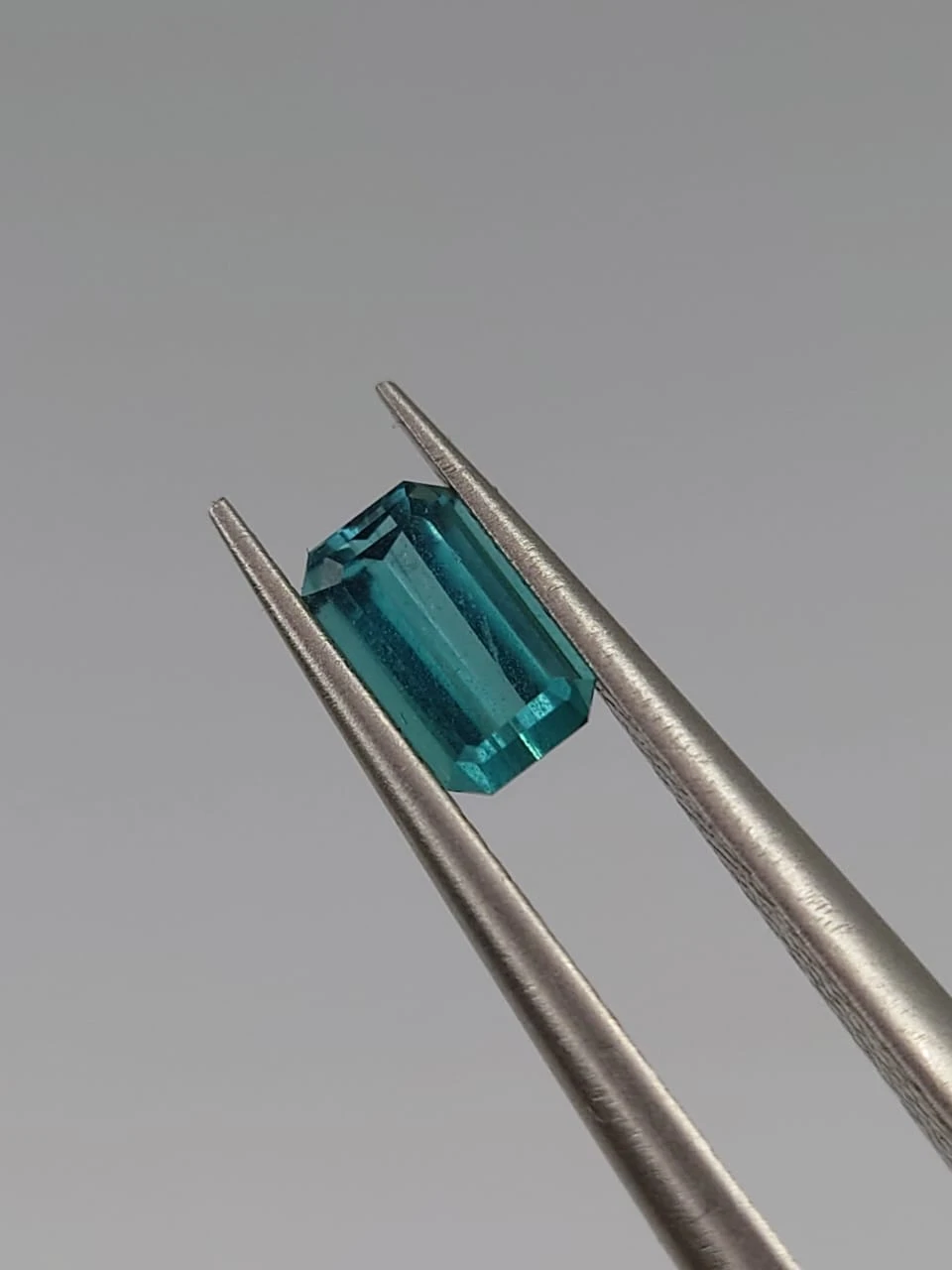0.37ct Natural Blue Tourmaline Emerald Cut Loose Gemstone from Afghanistan — view 3